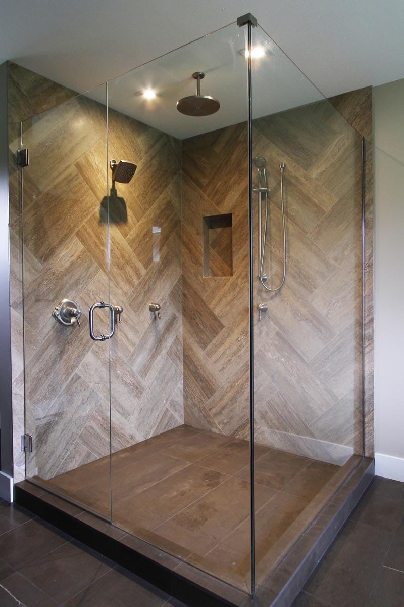 wood texture shower tile